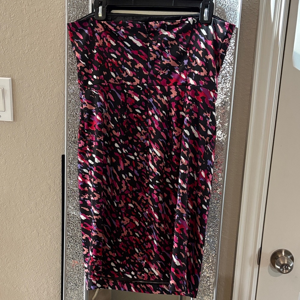 Apt. 9 Strapless Dress - Pink, Black, Purple - Picture 3 of 4
